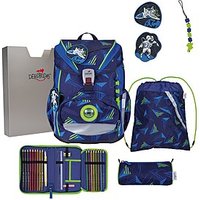DerDieDas ErgoFlex Light LED Schulranzen Set Moon Mission 6-teilig