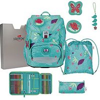DerDieDas ErgoFlex Light Schulranzen Set Butterfly Garden 6-teilig