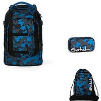 Satch Pack Blue Triangel 3 tlg. Set inkl. Sportbeutel
