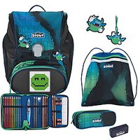 Scout Alpha Set Movie Star Blue Pixel Schulranzenset