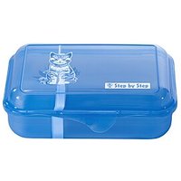 Step by Step Brotdose Cat Lilly Blau